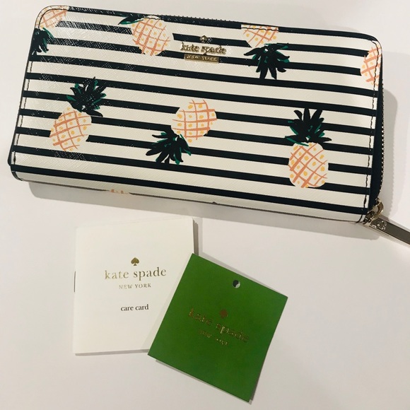 kate spade Handbags - Kate Spade Pineapple Zip Around Wallet NWT